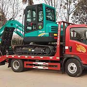 国六重汽平板车　拖60　75挖掘机专用车　厂家
