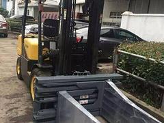 二手3吨杭州平抱夹叉车，电动冰箱夹抱-钢管夹抱叉车