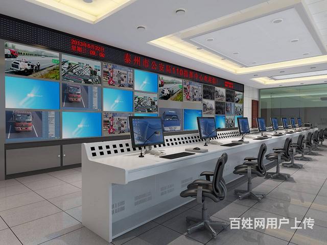 上海机房效果图_监控室效果图_拼接大屏效果图