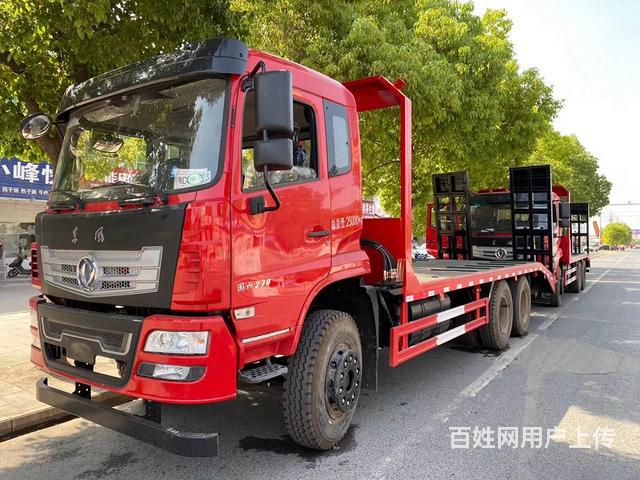 拉6-35吨挖掘机平板拖车东风单桥后八轮板车可选的图片