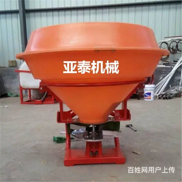 厂家供播幅宽的塑料桶撒播机 拖拉机背负式高效扬肥机 - 图片 1