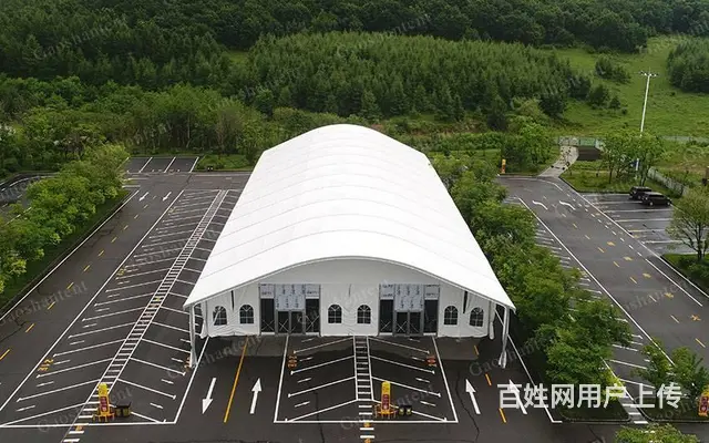 铝合金弧形展览篷房，餐饮庆典活动大棚，租赁销售 - 图片 1
