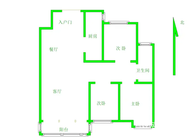 香榭里兰溪  毛坯 3室 双气 电梯房 - 图片 2