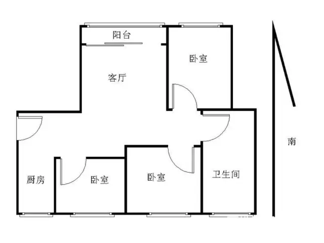 翠华新村南区 3室1厅86m?整租 - 图片 7