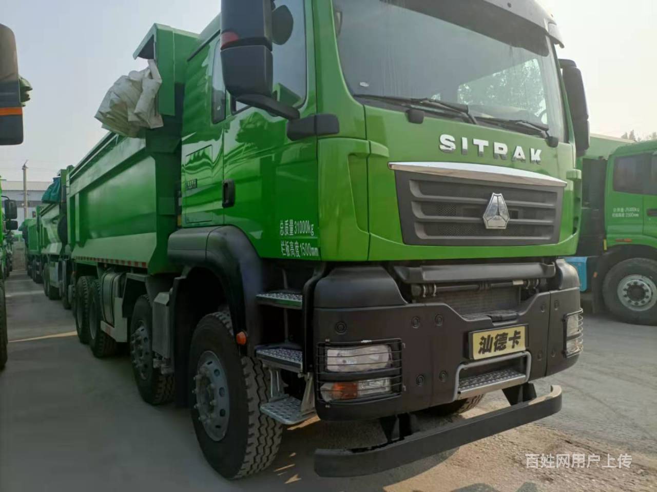 急转库存汕德卡渣土车6.2米环保大箱400马力国五