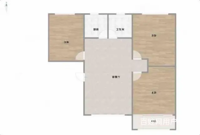 东城华府3楼精装婚房120平三室！用钱！邻东方双语 - 图片 9