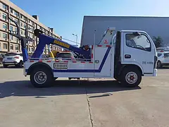 国六东风多利卡D6蓝牌一拖一清障车