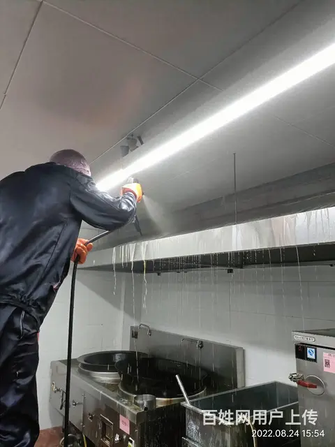 昆山陆家工厂食堂油烟机净化器清洗风机清洗 - 图片 5