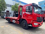 河池拖120/150挖机运输拖车 加液压爬梯水箱现车包上牌