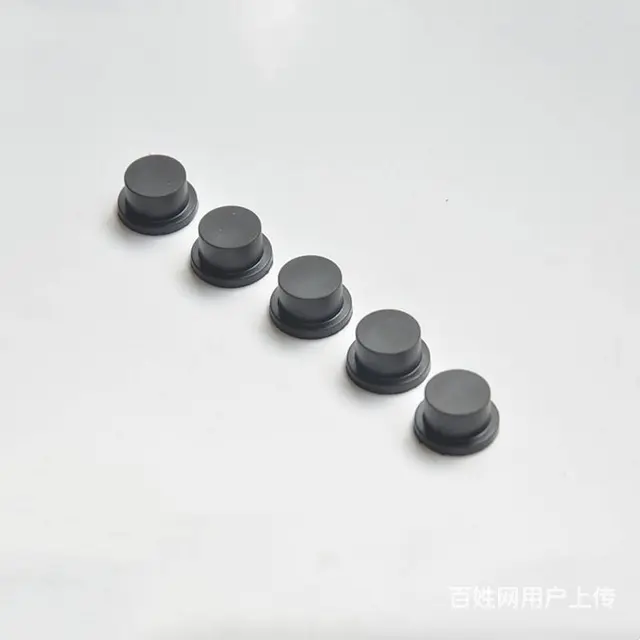 黑色空心螺旋孔盖硅胶塞帽厦门富莱兴制造 - 图片 4