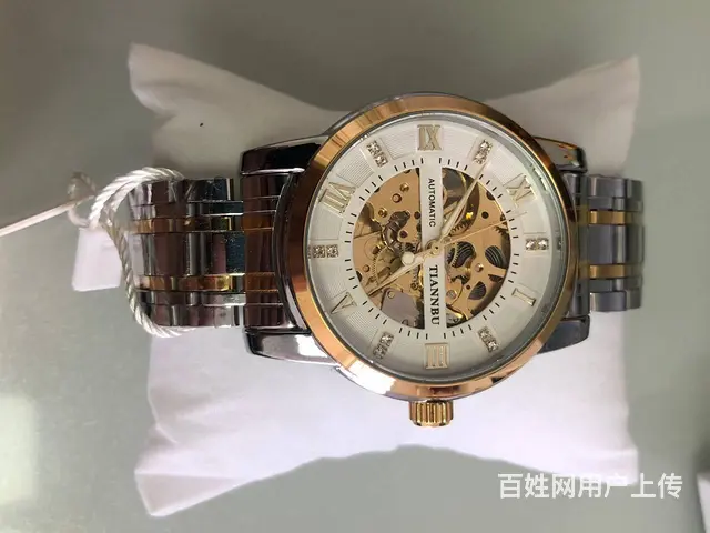 全新瑞士背透全自动机械表蓝宝石表镜男表 进口 - 图片 4