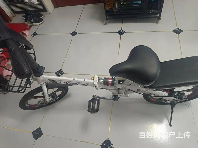 九五成新，飞鸽牌折叠自行车 - 图片 6