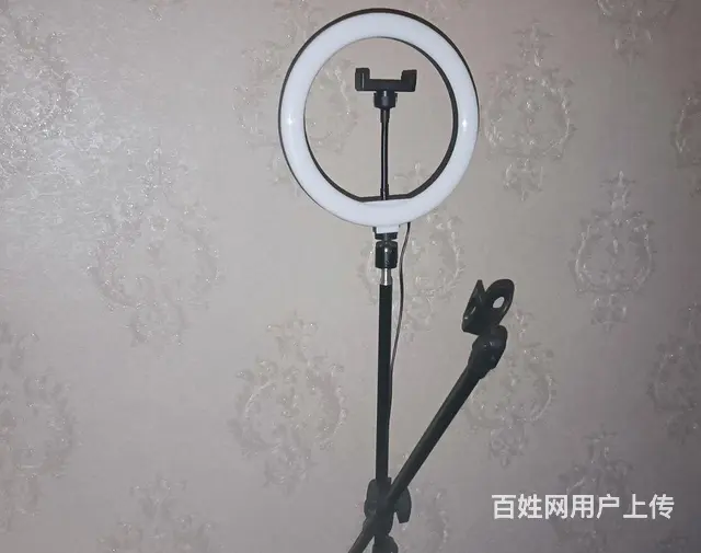 【搞定了！】手机直播落地三脚架带麦克风支架带补光灯。 - 图片 2