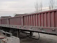 个人一手13米标箱侧翻挂车 原版车 轻量化设计