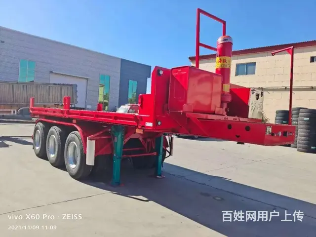 全新7.5米集装箱运输专用后翻自卸半挂车 - 图片 5