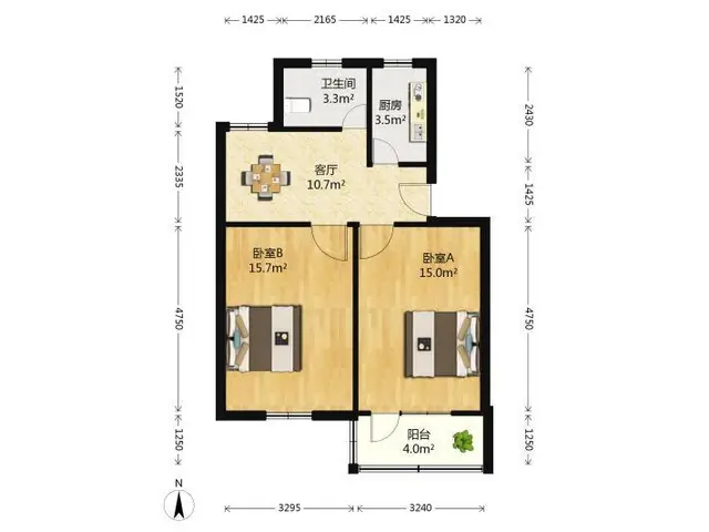 振华国际精装修2室2厅设施全 - 图片 8