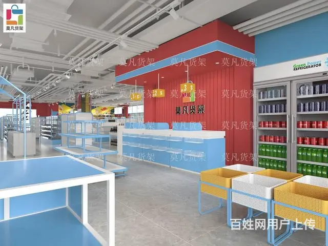莫凡货架免费设计效果图-单面双面小精品店货架 - 图片 3