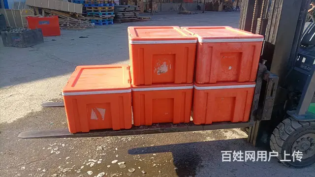 塑料保温箱塑料零件盒水箱物流箱周转筐铁梁筐颠倒筐 - 图片 9