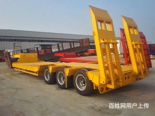 订做13米挖掘机平板运输车15562397045 - 图片 12