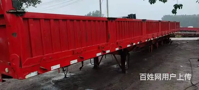 13米二手标箱侧翻半挂车 高60公分 广东富华桥 - 图片 2