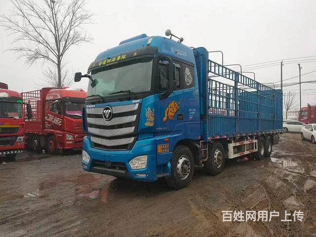 转让21年二手欧曼前四后八9.6米高栏自动挡带液环的图片