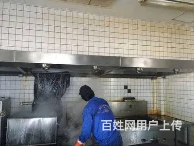 昆山千灯酒店单位食堂大型油烟机清洗 风机清洗维修 - 图片 1
