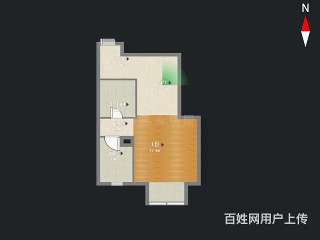 实验可用金鼎公寓64.73平358万朝南户型采光好 - 图片 6