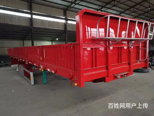 ​低价出售全新13米标箱侧翻半挂车 全车高强板 - 图片 1