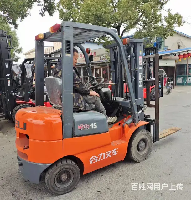 1吨2吨3吨仓储货架堆高电动叉车举高7米8米二手叉 - 图片 3