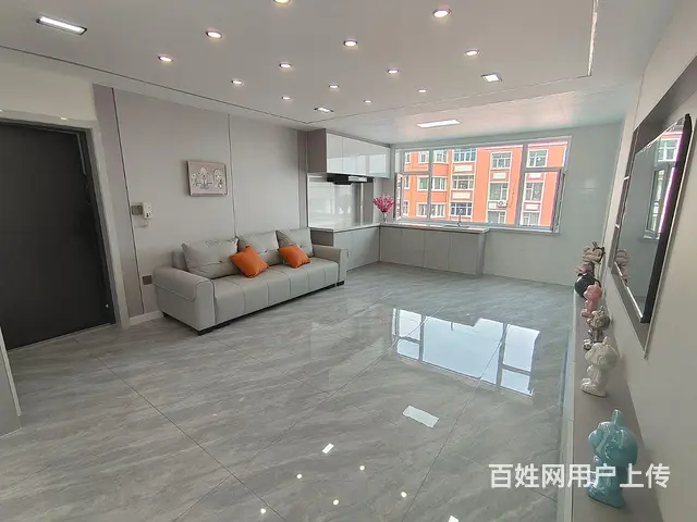 龙山国际东门对面 两室 精装地热 大客厅 拎包入住 - 图片 3