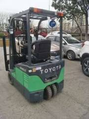二手丰田1.5吨电动叉车，全交流原装进口电瓶叉车