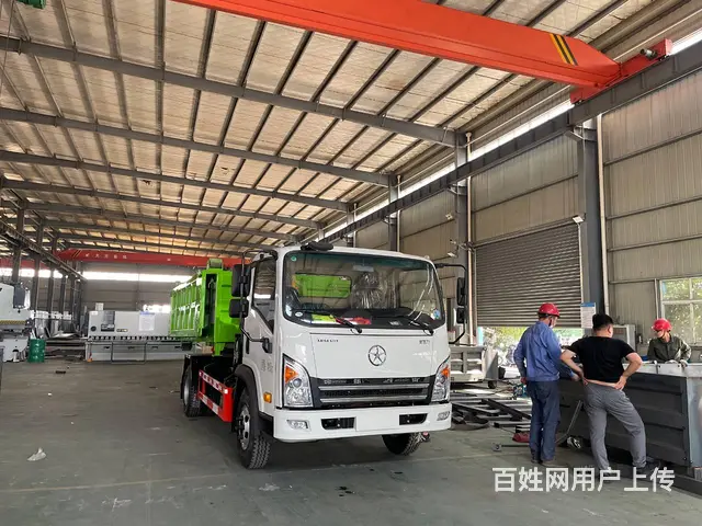 进地库地下室用大运勾臂车 7方蓝牌钩臂垃圾车包上牌 - 图片 10