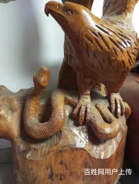大鹏展翅根雕 - 图片 4