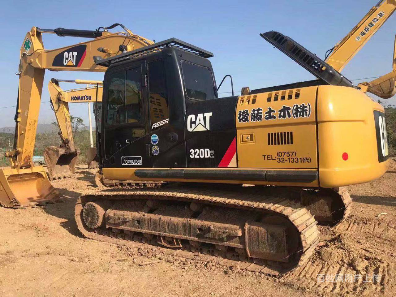 精品17年进口卡特320d2二手挖掘机 原版车况