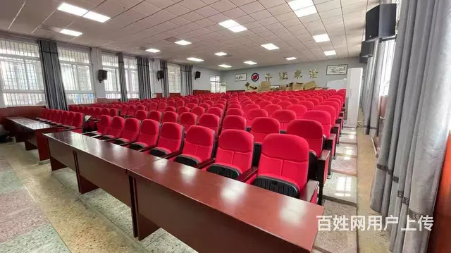 礼堂椅连排椅阶梯教室课桌椅课桌椅会议室联排座椅书架 - 图片 4