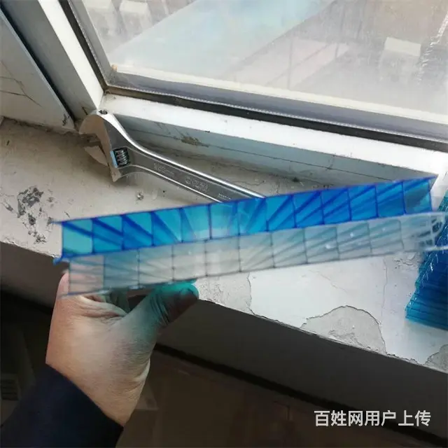 临沂沂南湖蓝pc阳光板沂南蓝色阳光板雨棚 - 图片 6