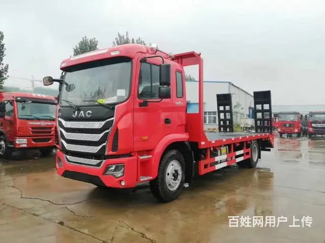 揭阳江淮挖机平板拖车拉180挖机厂家直销好上户 - 图片 3