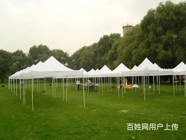 杭州租赁白色帐篷蓝色帐篷简易帐篷租赁 - 图片
