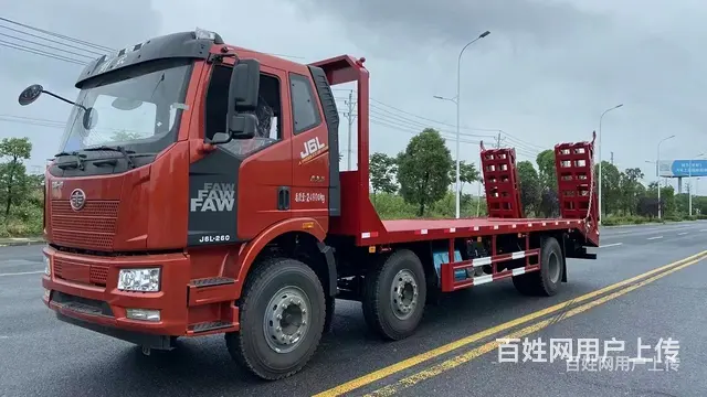 解放前四后四国六拖20吨平板车2021新款上市 - 图片 2