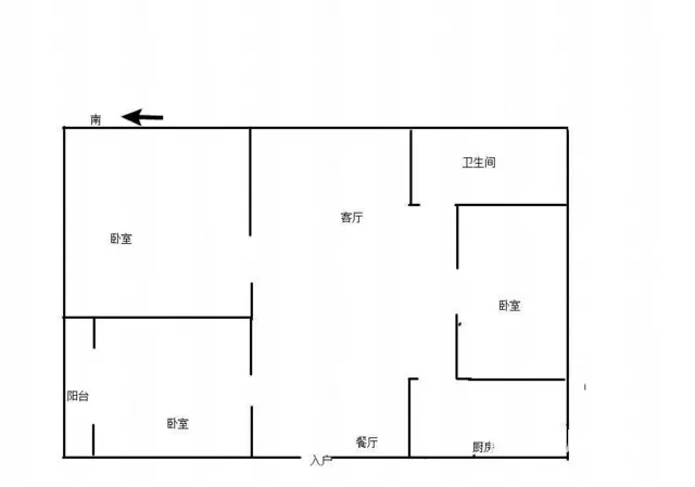 工区路富丽华城对面六里棚商住楼  精装修两房改三房可按揭 - 图片 2