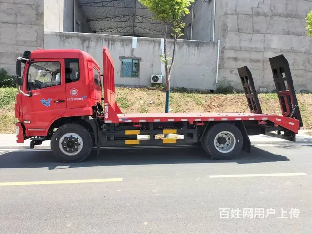 东风福‬瑞卡单桥挖机平板拖车 12吨挖机拖板车 - 图片 3