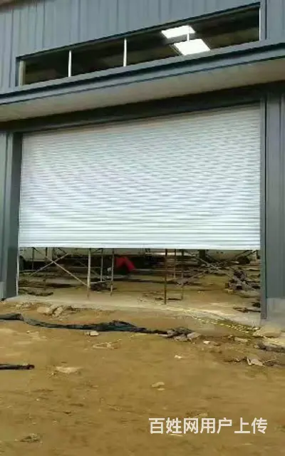 专业批发铝合金车库门，抗风卷帘门，电动快速门，道闸 - 图片 2