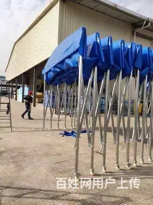 推拉棚大型活动棚移动伸缩蓬推拉帐棚仓库雨篷推拉棚移 - 图片 11