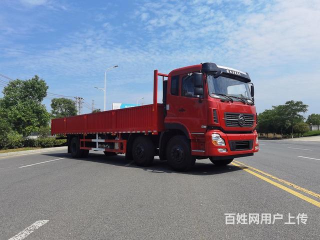 前四后四9.6米载货车 前四后四平板货车 厂家直销包上户的图片