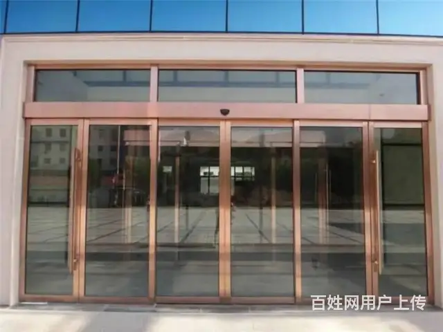 中山坦洲电动门玻璃门维修、安装装售楼部电动玻璃门 - 图片 5
