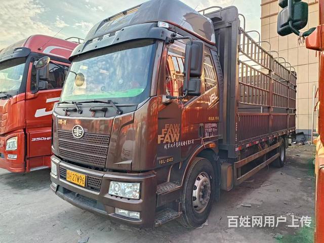 转让二手6.8米高栏解放J6L6缸240马力国五的图片