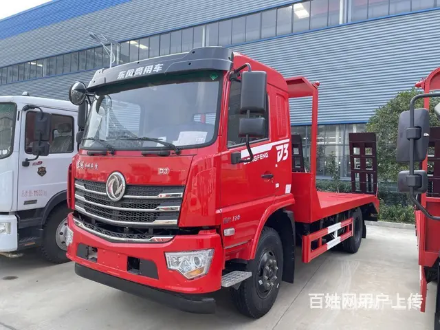 东风D3黄牌单桥挖机平板车 拖板车 物美价廉 - 图片 2