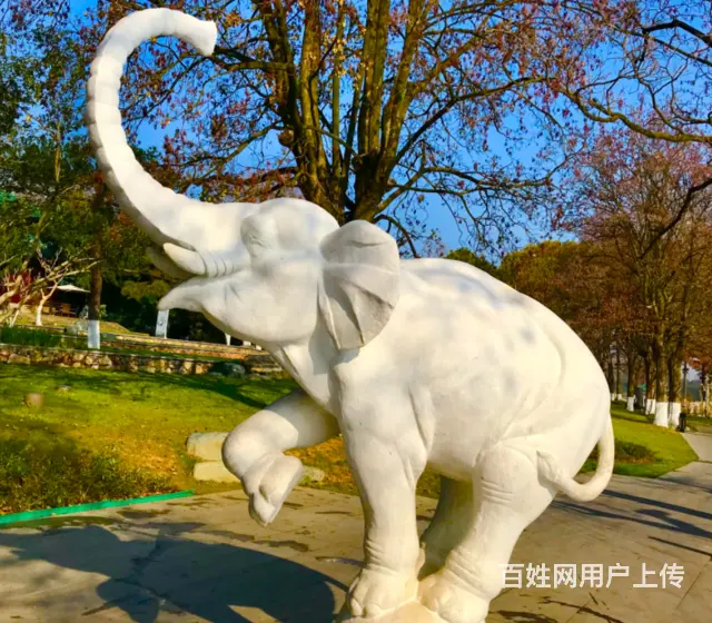 石雕大象#传统建筑装饰#动物雕塑 - 图片 2