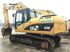 精二手挖掘机，卡特320D，原版原漆，车况极品。