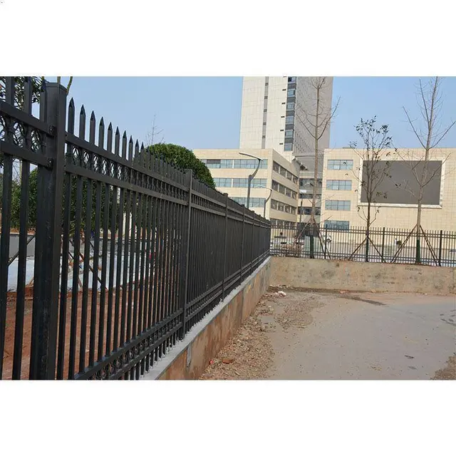 景区铁艺围栏杆 喷塑铁艺栏杆 - 图片 5